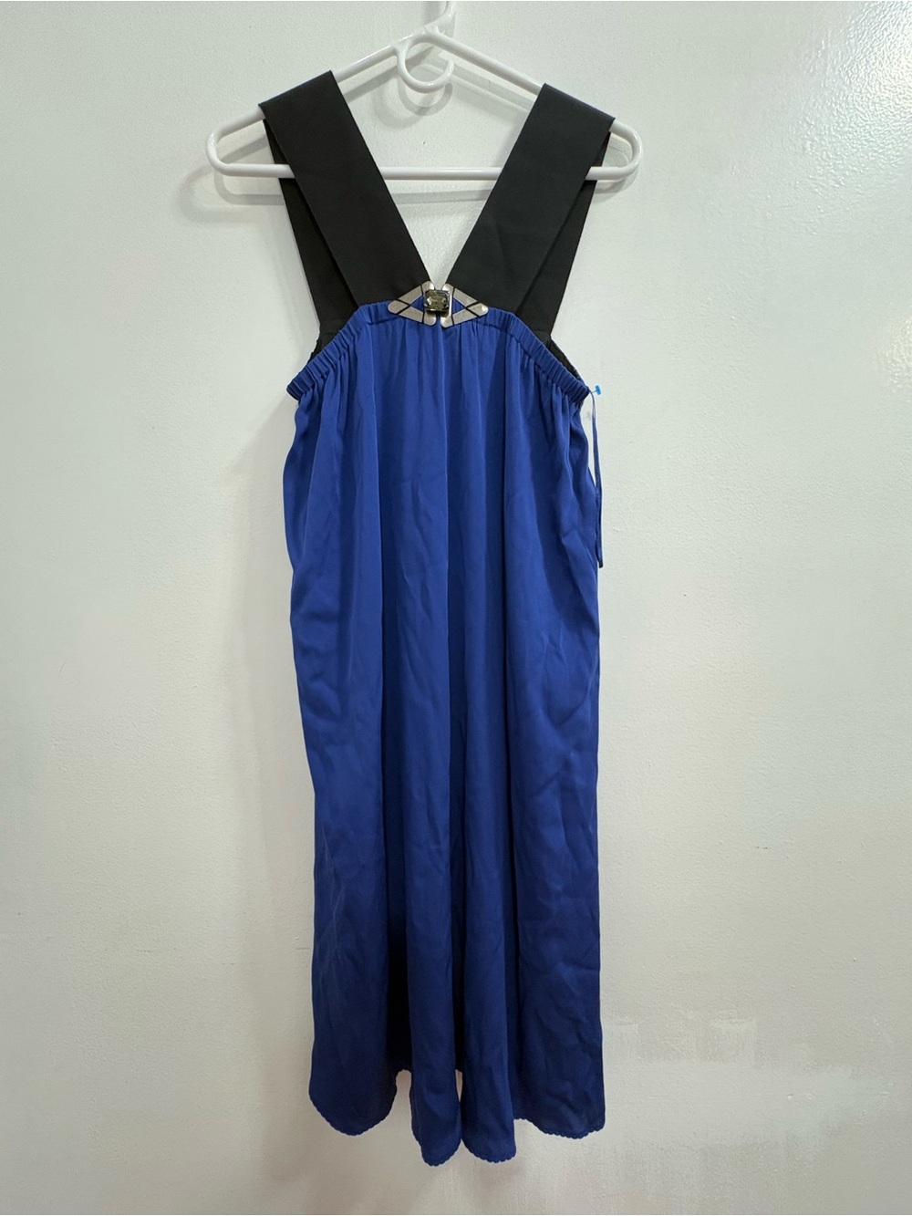 Elie Tahari Royal Blue and Black Dress with Contrast Trim